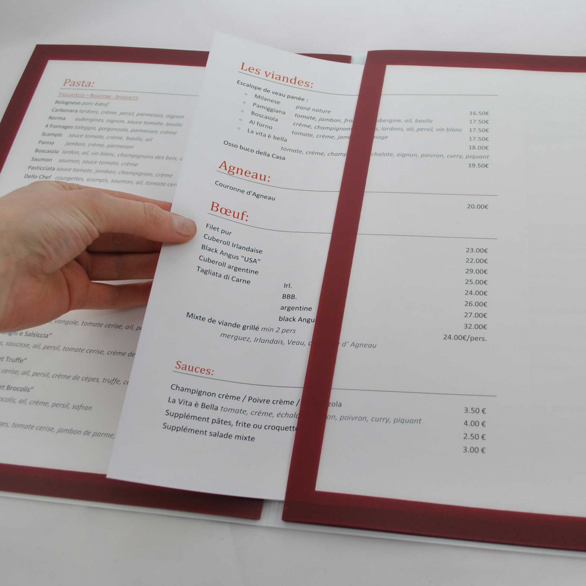 MenuBasic - Insertion des feuilles facile