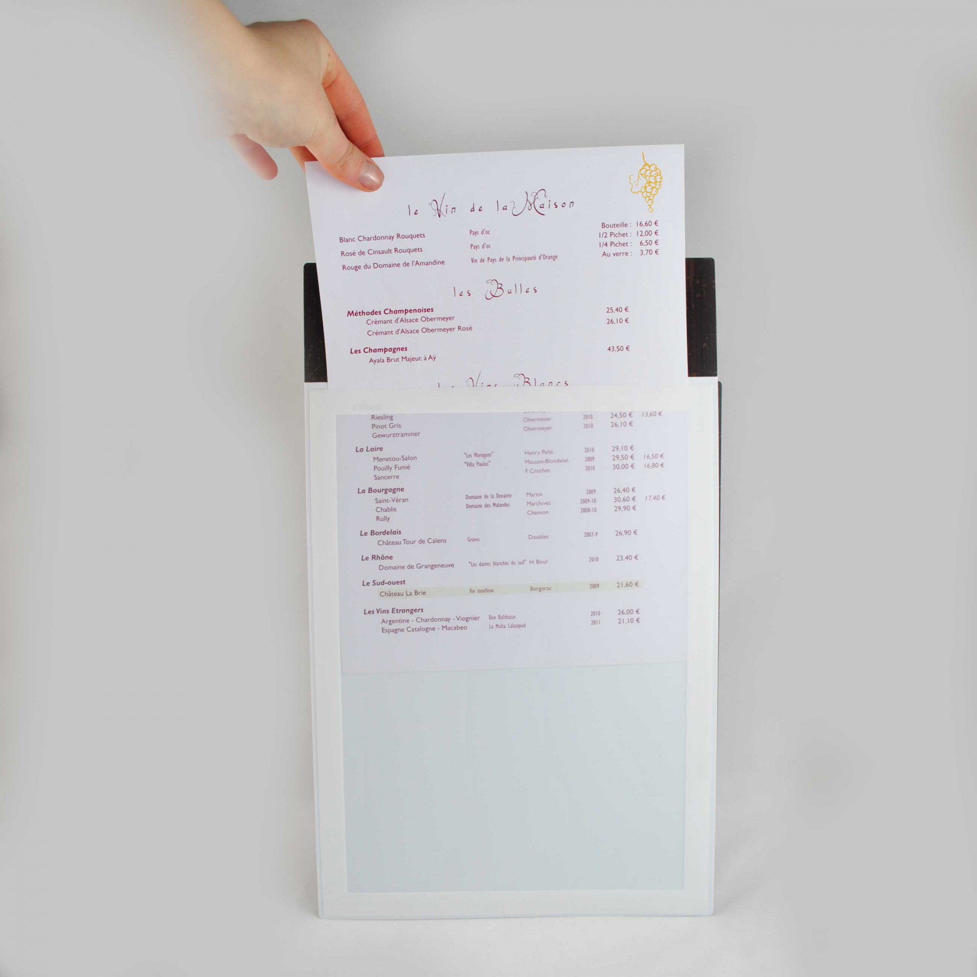 MenuFacile Bandeau - Insertion des feuilles facile 